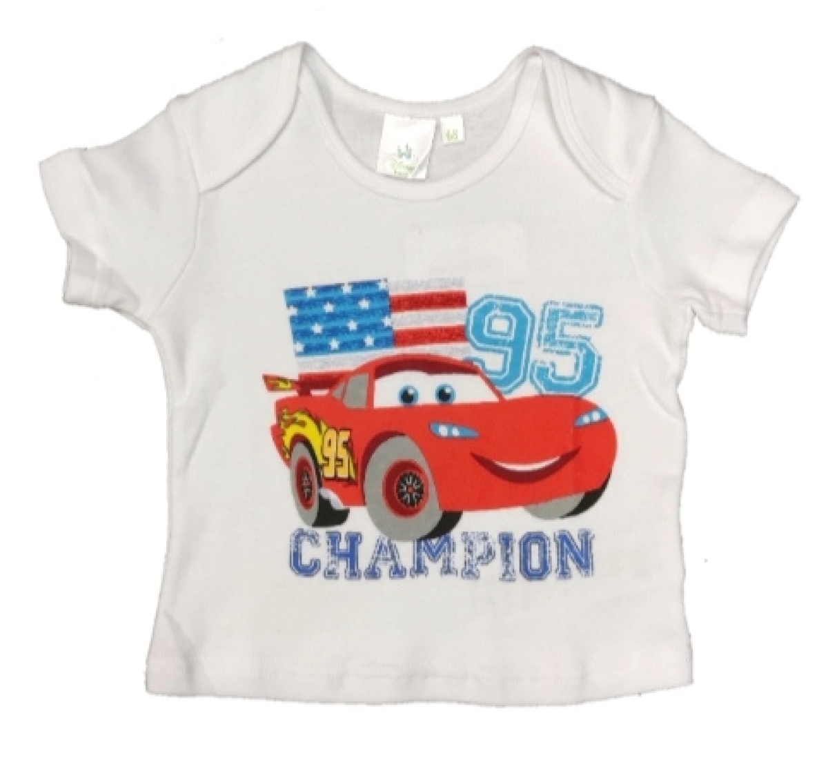 Weißes Baby T-Shirt für Jungen Disney Cars